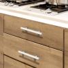 imageProbrico 30 Pack 3 Inch Hole Centers Kitchen Cabinet Handles Euro T Bar Cabinet Pulls Stainless Steel Kitchen Drawer Handles Brushed Nickel Furniture Dresser Cabinet Hardware 5 Inch Total LengthWhite