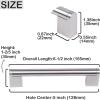 imageProbrico 30 Pack Kitchen Cabinet Handles Satin Nickel Drawer Pulls 5 Inch Hole Centers Modern Euro Style Cabinet Hardware Round Bar Stainless Steel Bathroom Wardrobe Drawer Handles