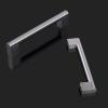 imageProbrico 30 Pack Kitchen Cabinet Handles Satin Nickel Drawer Pulls 5 Inch Hole Centers Modern Euro Style Cabinet Hardware Round Bar Stainless Steel Bathroom Wardrobe Drawer Handles