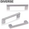imageProbrico 30 Pack Kitchen Cabinet Handles Satin Nickel Drawer Pulls 5 Inch Hole Centers Modern Euro Style Cabinet Hardware Round Bar Stainless Steel Bathroom Wardrobe Drawer Handles