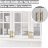imageProbrico 5 Pack 10quot Center to Center Black Modern Cabinet Pulls Stainless Steel Cabinet Hardware Bedroom Drawer Pull Kitchen Cabinet T Bar Handle Dresser PullsGold