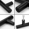 imageProbrico 5 Pack 10quot Center to Center Black Modern Cabinet Pulls Stainless Steel Cabinet Hardware Bedroom Drawer Pull Kitchen Cabinet T Bar Handle Dresser PullsBlack