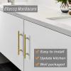 imageProbrico 5 Pack 10quot Center to Center Black Modern Cabinet Pulls Stainless Steel Cabinet Hardware Bedroom Drawer Pull Kitchen Cabinet T Bar Handle Dresser PullsGold