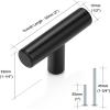 imageProbrico 5 Pack 10quot Center to Center Black Modern Cabinet Pulls Stainless Steel Cabinet Hardware Bedroom Drawer Pull Kitchen Cabinet T Bar Handle Dresser PullsBlack