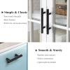 imageProbrico 5 Pack 10quot Center to Center Black Modern Cabinet Pulls Stainless Steel Cabinet Hardware Bedroom Drawer Pull Kitchen Cabinet T Bar Handle Dresser PullsBlack