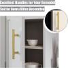 imageProbrico 5 Pack 10quot Center to Center Black Modern Cabinet Pulls Stainless Steel Cabinet Hardware Bedroom Drawer Pull Kitchen Cabinet T Bar Handle Dresser PullsGold