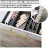 imageProbrico 5 Pack 10quot Center to Center Black Modern Cabinet Pulls Stainless Steel Cabinet Hardware Bedroom Drawer Pull Kitchen Cabinet T Bar Handle Dresser PullsGold