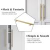 imageProbrico 5 Pack 10quot Center to Center Black Modern Cabinet Pulls Stainless Steel Cabinet Hardware Bedroom Drawer Pull Kitchen Cabinet T Bar Handle Dresser PullsGold