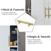 imageProbrico 5 Pack 10quot Center to Center Black Modern Cabinet Pulls Stainless Steel Cabinet Hardware Bedroom Drawer Pull Kitchen Cabinet T Bar Handle Dresser PullsGold