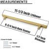 imageProbrico 5 Pack 10quot Center to Center Black Modern Cabinet Pulls Stainless Steel Cabinet Hardware Bedroom Drawer Pull Kitchen Cabinet T Bar Handle Dresser PullsGold