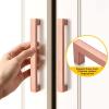imageProbrico 5 Pack 63 Inch160mm Drawer pulls Kitchen Cabinet HandlesBrushed Gold Rose Cabinet PullsModern Square Handles for Cabinets and DrawersStainless Steel Hardware Pulls for Bathroom