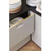 imageProbrico 5 Pack Black Cabinet Handles 5 Inch128mm Hole Centers Drawer Pulls Stainless Steel Kitchen Cabinet Handles Matte Black Square Drawer Handles Modern Cabinet HardwareBrushed Nickel
