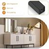 imageProbrico 5 Pack Black Cabinet Handles 5 Inch128mm Hole Centers Drawer Pulls Stainless Steel Kitchen Cabinet Handles Matte Black Square Drawer Handles Modern Cabinet HardwareBlack