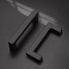 imageProbrico 5 Pack Black Cabinet Handles 5 Inch128mm Hole Centers Drawer Pulls Stainless Steel Kitchen Cabinet Handles Matte Black Square Drawer Handles Modern Cabinet HardwareBlack