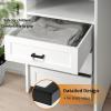 imageProbrico 5 Pack Black Cabinet Handles 5 Inch128mm Hole Centers Drawer Pulls Stainless Steel Kitchen Cabinet Handles Matte Black Square Drawer Handles Modern Cabinet HardwareBlack