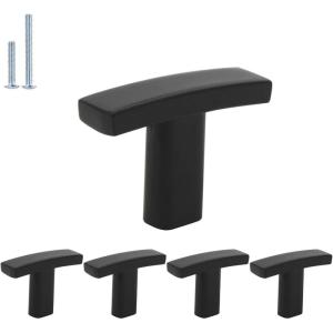 image5 Pack Probrico Cabinet Knobs BlackCabinet Knobs and PullsKitchen Bathroom Hardware for Drawer Hutch Dresser Closet Cupboard WardrobeColonial Style