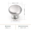 imageProbrico 10 Pack Cabinet Knobs in Polish Chrome Solid Dresser Closet Drawer KnobsContemporary Kitchen Handles and PullsBrushed Nickel