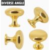 imageProbrico 10 Pack Cabinet Knobs in Polish Chrome Solid Dresser Closet Drawer KnobsContemporary Kitchen Handles and PullsGold
