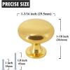 imageProbrico 10 Pack Cabinet Knobs in Polish Chrome Solid Dresser Closet Drawer KnobsContemporary Kitchen Handles and PullsGold