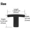 imageProbrico 15 Pack Cabinet Knobs Black FinishKitchen Furniture Cabinet HardwareDresser Pulls Closet Door HandlesHardware for Cupboard Wardrobe Chest of DrawersModern Style
