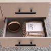 imageProbrico 15 PackFlat Black Cabinet Knobs Single Hole 2 Inch Euro Cabinet Pulls Drawer Handles Kitchen Cupboard T Bar Knobshole center 3