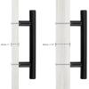 imageProbrico 15 PackFlat Black Cabinet Knobs Single Hole 2 Inch Euro Cabinet Pulls Drawer Handles Kitchen Cupboard T Bar Knobshole center 3
