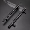 imageProbrico 15 PackFlat Black Cabinet Knobs Single Hole 2 Inch Euro Cabinet Pulls Drawer Handles Kitchen Cupboard T Bar Knobshole center 5