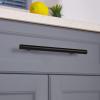 imageProbrico 15 PackFlat Black Cabinet Knobs Single Hole 2 Inch Euro Cabinet Pulls Drawer Handles Kitchen Cupboard T Bar Knobshole center 5
