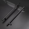 imageProbrico 15 PackFlat Black Cabinet Knobs Single Hole 2 Inch Euro Cabinet Pulls Drawer Handles Kitchen Cupboard T Bar Knobshole center 712
