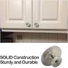 imageProbrico 20 Pack Single Hole Kitchen Cabinet Knobs in Brushed Nickel FinishRound 113 Inch Diameter Cupboard Dresser PullsSolid Cabinet Hardware for Bedroom BathroomBrushed Nickel