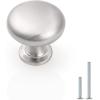 imageProbrico 25 Pack Cabinet Knobs HardwareFurniture Round Knobs in Brushed Nickel Finish1316 inch295mm Diameter Kitchen Pull KnobsBrushed Nickel