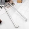imageProbrico 30 Pack Square Bar Kitchen Door Konbs Stainless Steel 2 Inch Total Length Drawer Dresser Handles Single Hole Kitchen Cabinet Cupboard Pulls in Satin Nickel for Bedroom and BathroomBrushed Nickel