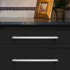 imageProbrico 30 Pack Square Bar Kitchen Door Konbs Stainless Steel 2 Inch Total Length Drawer Dresser Handles Single Hole Kitchen Cabinet Cupboard Pulls in Satin Nickel for Bedroom and BathroomBrushed Nickel