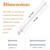 imageProbrico 30 Pack2quot Total Length Square Kitchen Cabinet Knobs Cupboard Drawer Handles Stainless Steel Brushed Nickel Knobs 14quot Height Single HoleBrushed Nickel