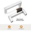 imageProbrico 30 Pack2quot Total Length Square Kitchen Cabinet Knobs Cupboard Drawer Handles Stainless Steel Brushed Nickel Knobs 14quot Height Single HoleBrushed Nickel