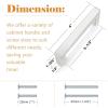 imageProbrico 30 Pack2quot Total Length Square Kitchen Cabinet Knobs Cupboard Drawer Handles Stainless Steel Brushed Nickel Knobs 14quot Height Single HoleBrushed Nickel