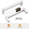 imageProbrico 30 Pack2quot Total Length Square Kitchen Cabinet Knobs Cupboard Drawer Handles Stainless Steel Brushed Nickel Knobs 14quot Height Single HoleBrushed Nickel