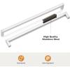 imageProbrico 30 Pack2quot Total Length Square Kitchen Cabinet Knobs Cupboard Drawer Handles Stainless Steel Brushed Nickel Knobs 14quot Height Single HoleBrushed Nickel