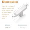 imageProbrico 30 Pack2quot Total Length Square Kitchen Cabinet Knobs Cupboard Drawer Handles Stainless Steel Brushed Nickel Knobs 14quot Height Single HoleBrushed Nickel