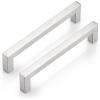 imageProbrico 30 Pack2quot Total Length Square Kitchen Cabinet Knobs Cupboard Drawer Handles Stainless Steel Brushed Nickel Knobs 14quot Height Single HoleBrushed Nickel