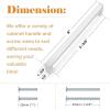 imageProbrico 30 Pack2quot Total Length Square Kitchen Cabinet Knobs Cupboard Drawer Handles Stainless Steel Brushed Nickel Knobs 14quot Height Single HoleBrushed Nickel