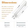imageProbrico 30 Pack2quot Total Length Square Kitchen Cabinet Knobs Cupboard Drawer Handles Stainless Steel Brushed Nickel Knobs 14quot Height Single HoleBrushed Nickel