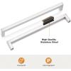imageProbrico 30 Pack2quot Total Length Square Kitchen Cabinet Knobs Cupboard Drawer Handles Stainless Steel Brushed Nickel Knobs 14quot Height Single HoleBrushed Nickel