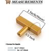 imageProbrico 5 Pack Gold Cabinet Knobs Square T Bar Single Hole Drawer Pulls2 Inch Hole Center Dresser Handles Furniture HardwareStainless Steel Cupboard Handles Hardware for Kitchen Bathroom