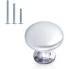 imageProbrico 10 Pack Cabinet Knobs in Polish Chrome Solid Dresser Closet Drawer KnobsContemporary Kitchen Handles and PullsPolished Chrome