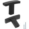 imageProbrico 15 Pack Cabinet Knobs Black FinishKitchen Furniture Cabinet HardwareDresser Pulls Closet Door HandlesHardware for Cupboard Wardrobe Chest of DrawersModern Style