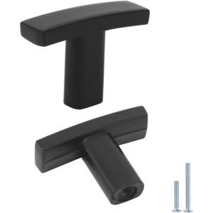imageProbrico 15 Pack Cabinet Knobs Black FinishKitchen Furniture Cabinet HardwareDresser Pulls Closet Door HandlesHardware for Cupboard Wardrobe Chest of DrawersModern Style