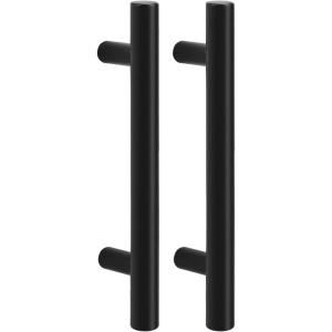 imageProbrico 15 PackFlat Black Cabinet Knobs Single Hole 2 Inch Euro Cabinet Pulls Drawer Handles Kitchen Cupboard T Bar Knobshole center 334