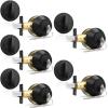 imageProbrico 1 Side Keyed Cylinder Deadbolt in Brushed Satin Nickel Keyway Keys Handleset 3 Keys AntiTheft Interiorampamp Exterior Door Hardware for Entrance Lock and Front GateBlack