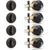 imageProbrico 1 Side Keyed Cylinder Deadbolt in Brushed Satin Nickel Keyway Keys Handleset 3 Keys AntiTheft Interiorampamp Exterior Door Hardware for Entrance Lock and Front GateOil Rubbed Bronze